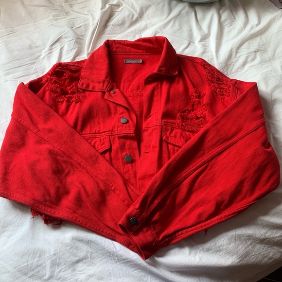 LF red denim jacket - Picture 1 of 3